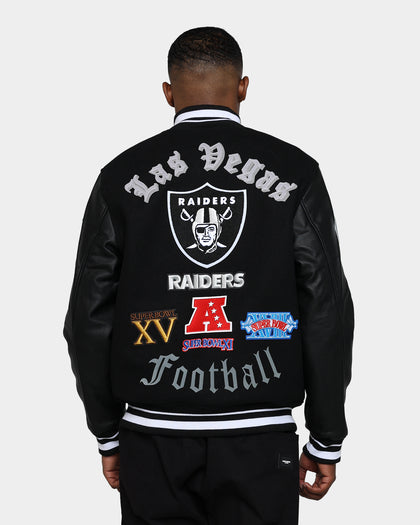 Pro Standard Las Vegas Raiders Old English Varsity Jacket Black