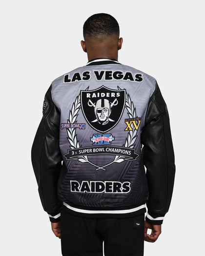 Pro Standard Las Vegas Raiders Remix Varsity Jacket Black