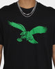 47 Brand Philadelphia Eagles Imprint Super Rival T-Shirt Jet Black
