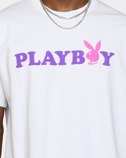 Playboy By CK Stacked T-Shirt White