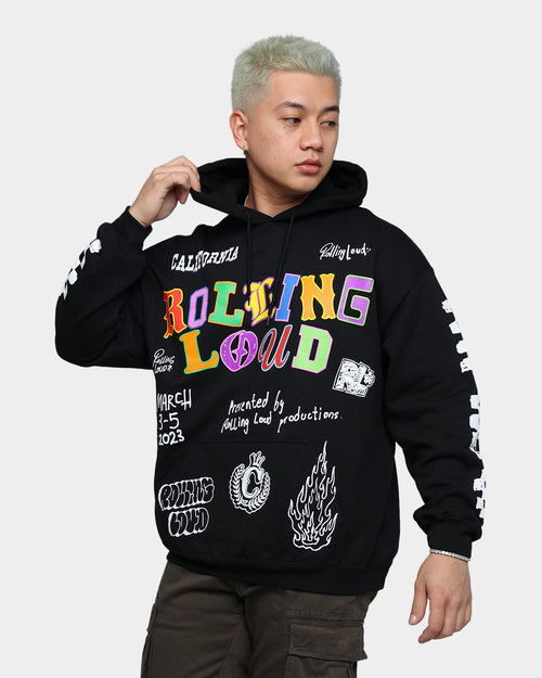 Rolling Loud Rolling Loud Line Up Hoodie Black