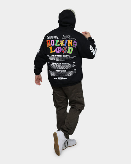 Rolling Loud Rolling Loud Line Up Hoodie Black