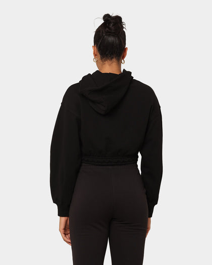 Puma Women's Classics Cropped Hoodie Puma Black