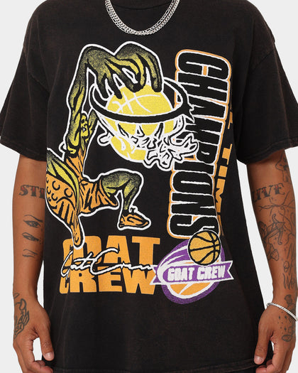 Goat Crew All Time Champions Vintage T-Shirt Black Wash