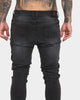 EN ES Track Denim Jeans Washed Black