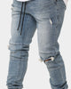 Saint Morta Doomsday Distressed Joggers Vintage Blue