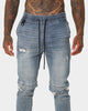 Saint Morta Doomsday Distressed Joggers Vintage Blue