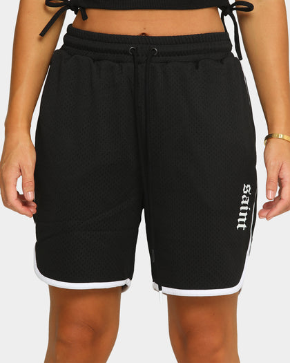 Saint Morta Era Mesh Basketball Short Black/White