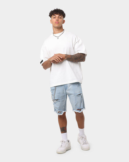 EN ES Choppa Denim Shorts Washed Blue