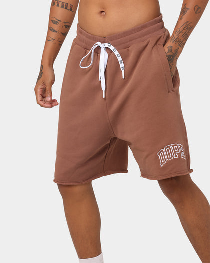 Dope Raw Fleece Shorts Brown