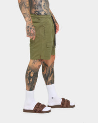 EN ES Utility Beach Shorts Khaki Green