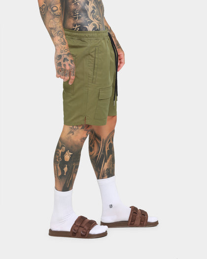 EN ES Utility Beach Shorts Khaki Green