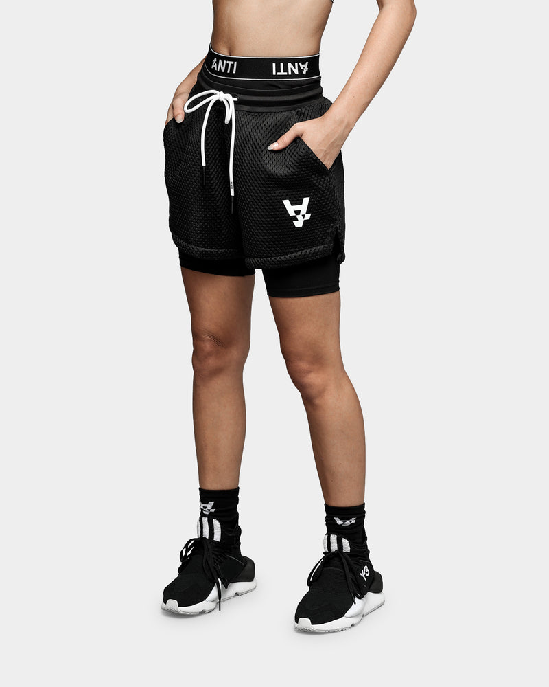 The Anti Order Women's Post Modern Athletic Short Black/White