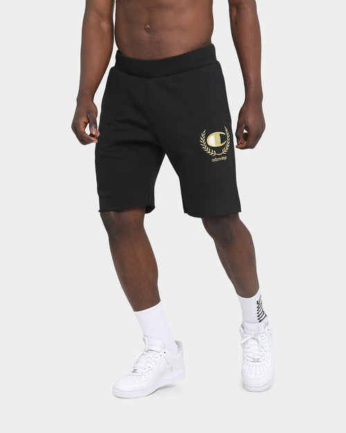 Champion Champion x Culture Kings Rev Weave Shorts Black/Gold