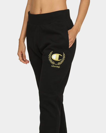 Champion Champion x Culture Kings Rev Weave Joggers Black/Gold