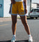 Mitchell & Ness Women's Los Angeles Lakers Jump Shot Short Gold