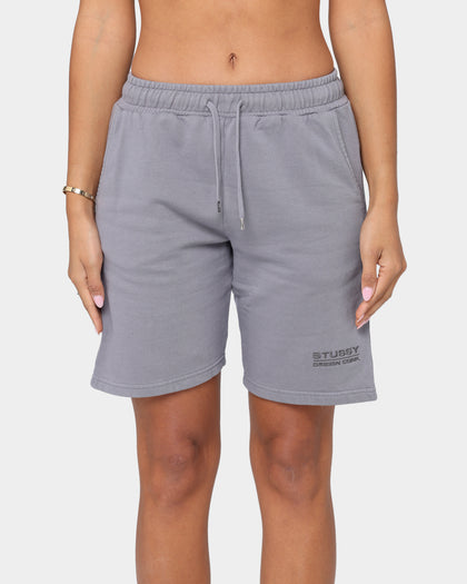 Stussy Women's Designs Pigment Fleece Shorts Charcoal