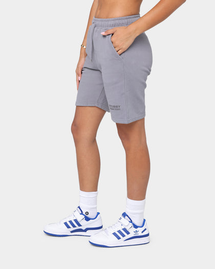Stussy Women's Designs Pigment Fleece Shorts Charcoal