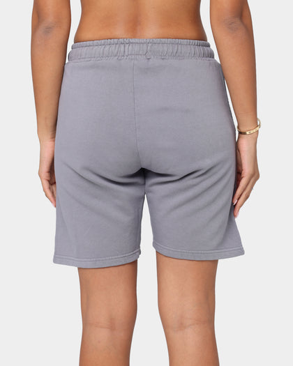 Stussy Women's Designs Pigment Fleece Shorts Charcoal