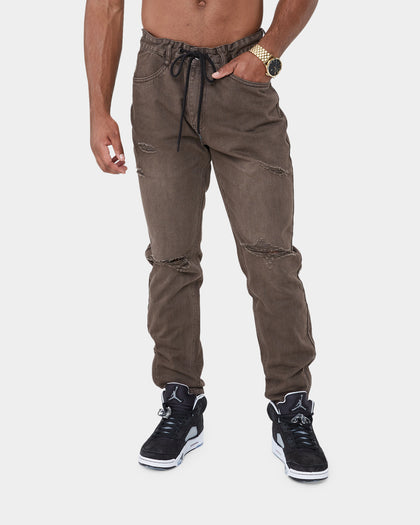 Carré Enorme Distressed St Jeans Dark Brown