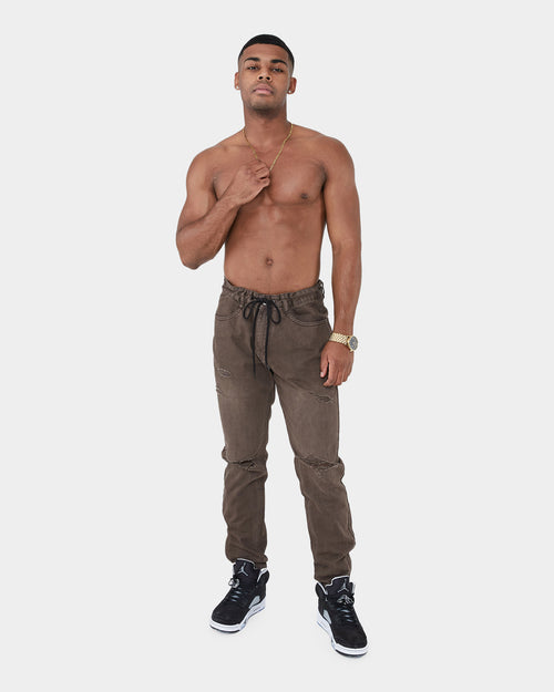 Carré Enorme Distressed St Jeans Dark Brown