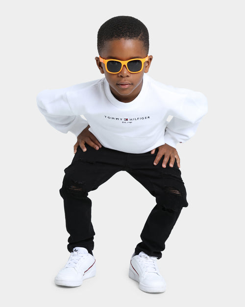 Lil Homme Rugueux Distressed Jean Black