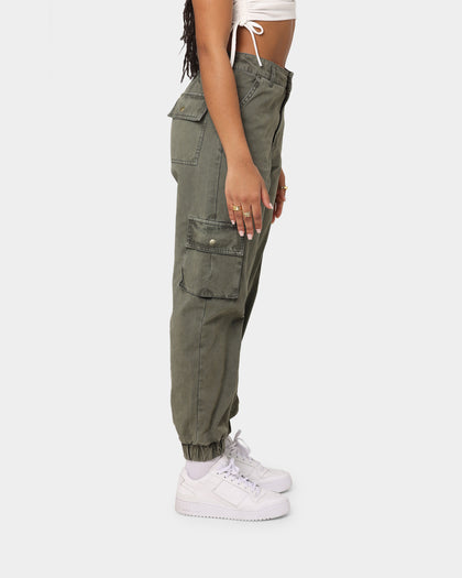 EN.ES Washed Cargo Pants Washed Khaki