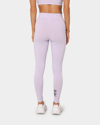 Adidas Women's Logo Play Leggings Purple Print