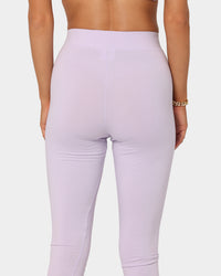 Adidas Women's Logo Play Leggings Purple Print