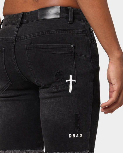 Dead Studios Destroy Denim Short Washed Black