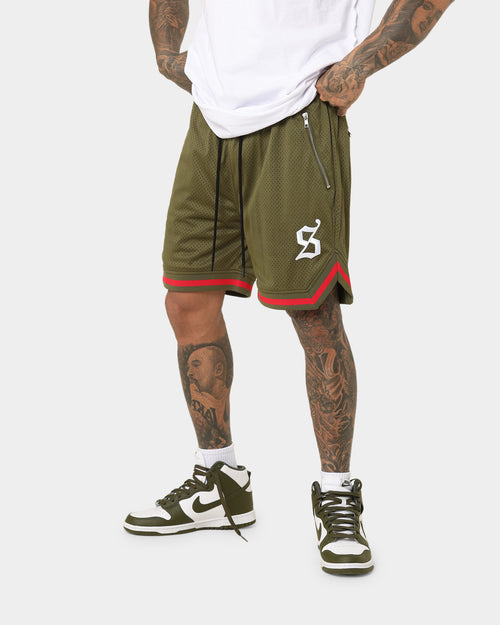 Saint Morta Envogue All-Star Basketball Shorts Khaki/Red