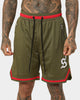 Saint Morta Envogue All-Star Basketball Shorts Khaki/Red