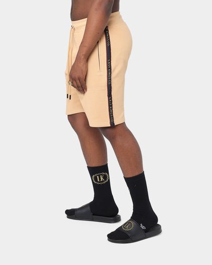 Last Kings Notoriety Tape Sweat Shorts Sand