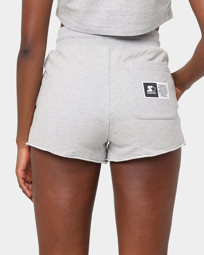 Starter Women's Foundation Track Shorts Grey Marle