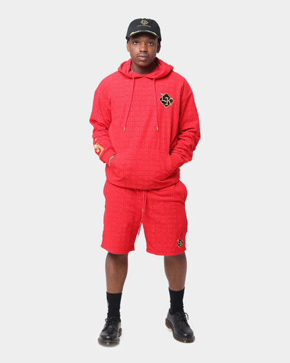 Last Kings The Throne Sweat Shorts Red