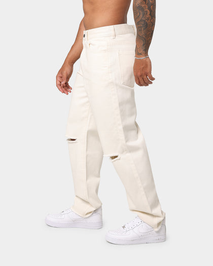 EN ES Ryder Straight Leg Jeans Off White