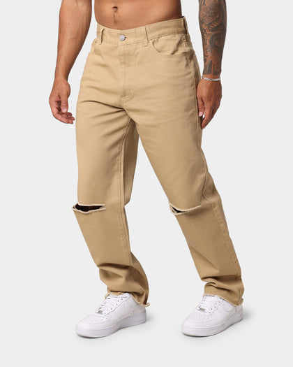 EN ES Ryder Straight Leg Jeans Tan