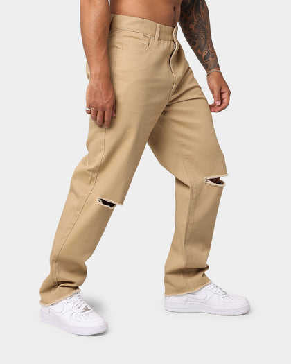 EN ES Ryder Straight Leg Jeans Tan