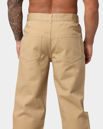 EN ES Ryder Straight Leg Jeans Tan