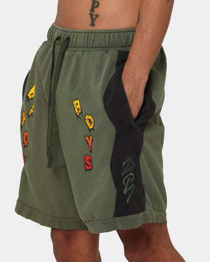 Jordan Zion Dri-FIT Fleece Shorts Carbon Green/Black