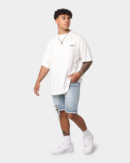 EN ES Infantry Shorts Washed Blue