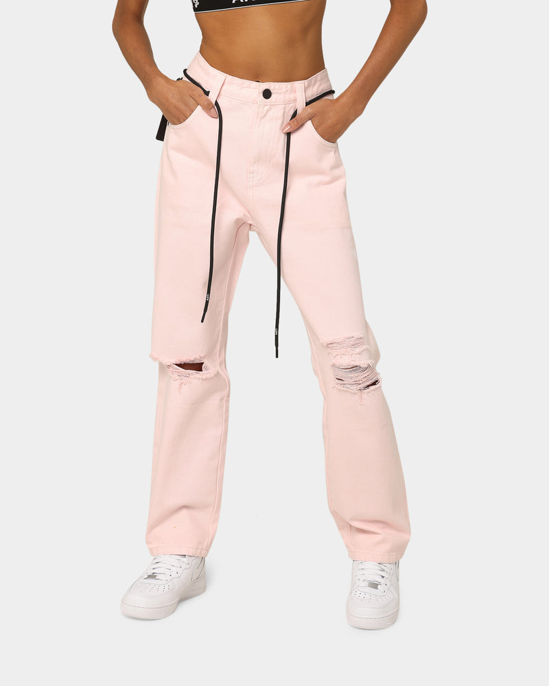 The Anti Order Post Dated Relaxed Jeans Pastel Pink