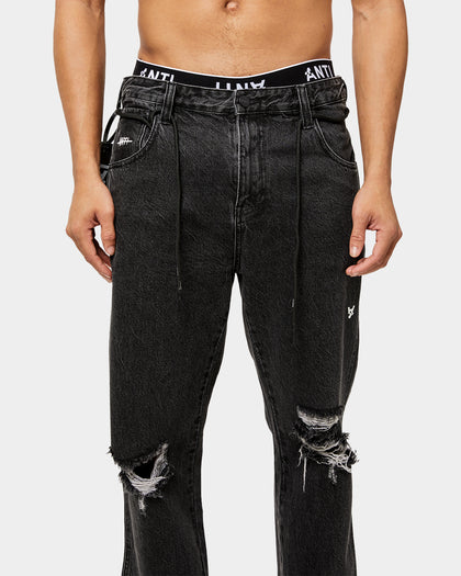 The Anti Order Post Dated Relaxed Jeans Stone Wash Black