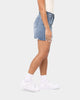 EN ES Women's Boyfriend Denim Short Blue Denim