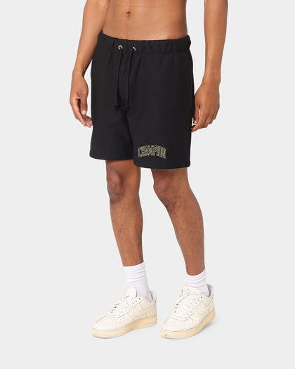 Champion Reverse Weave Varsity Shorts Black
