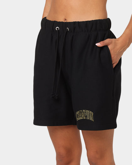 Champion Reverse Weave Varsity Shorts Black