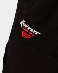 Loiter Double Knee Work Pants Washed Black