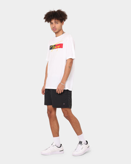 Tommy Hilfiger Double Waist Medium Drawstring Swim Short Black