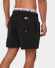 Tommy Hilfiger Double Waist Medium Drawstring Swim Short Black