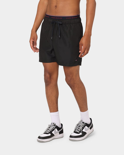 Tommy Hilfiger Logoline Drawstring Swim Shorts Black